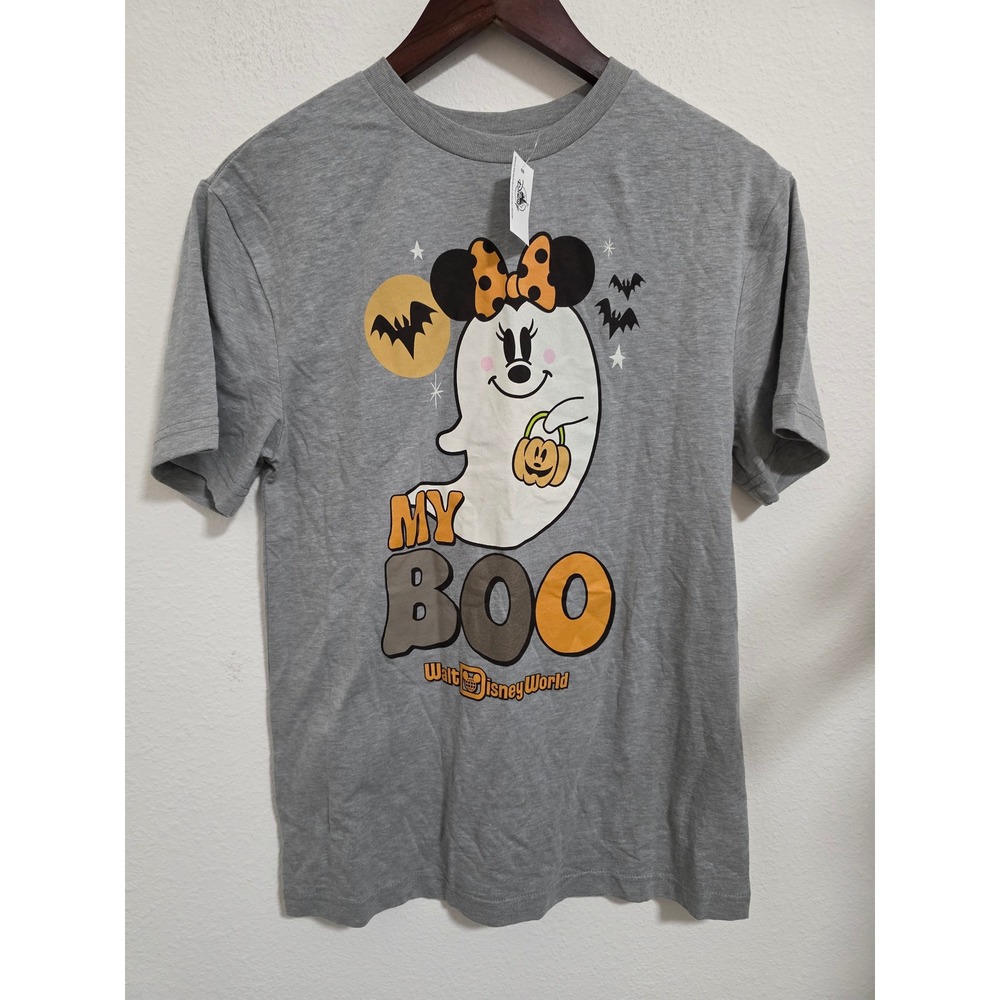 Disney Parks My Boo Minnie Mouse Ghost Halloween T-Shirt XS NEW - Picture 1 of 4